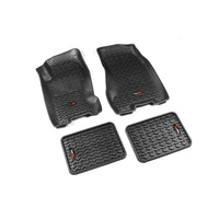 Rugged Ridge 12987.22 | Floor Liners, Kit, Black; 99-04 Jeep Grand Cherokee WJ