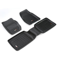 Rugged Ridge 12987.30 | Floor Liners, Kit, Black; 84-01 Jeep Cherokee XJ
