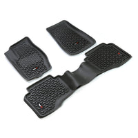 Rugged Ridge 12987.33 | Floor Liners, Kit, Black; 05-10 Grand Cherokee WK/06-10 Commander XK