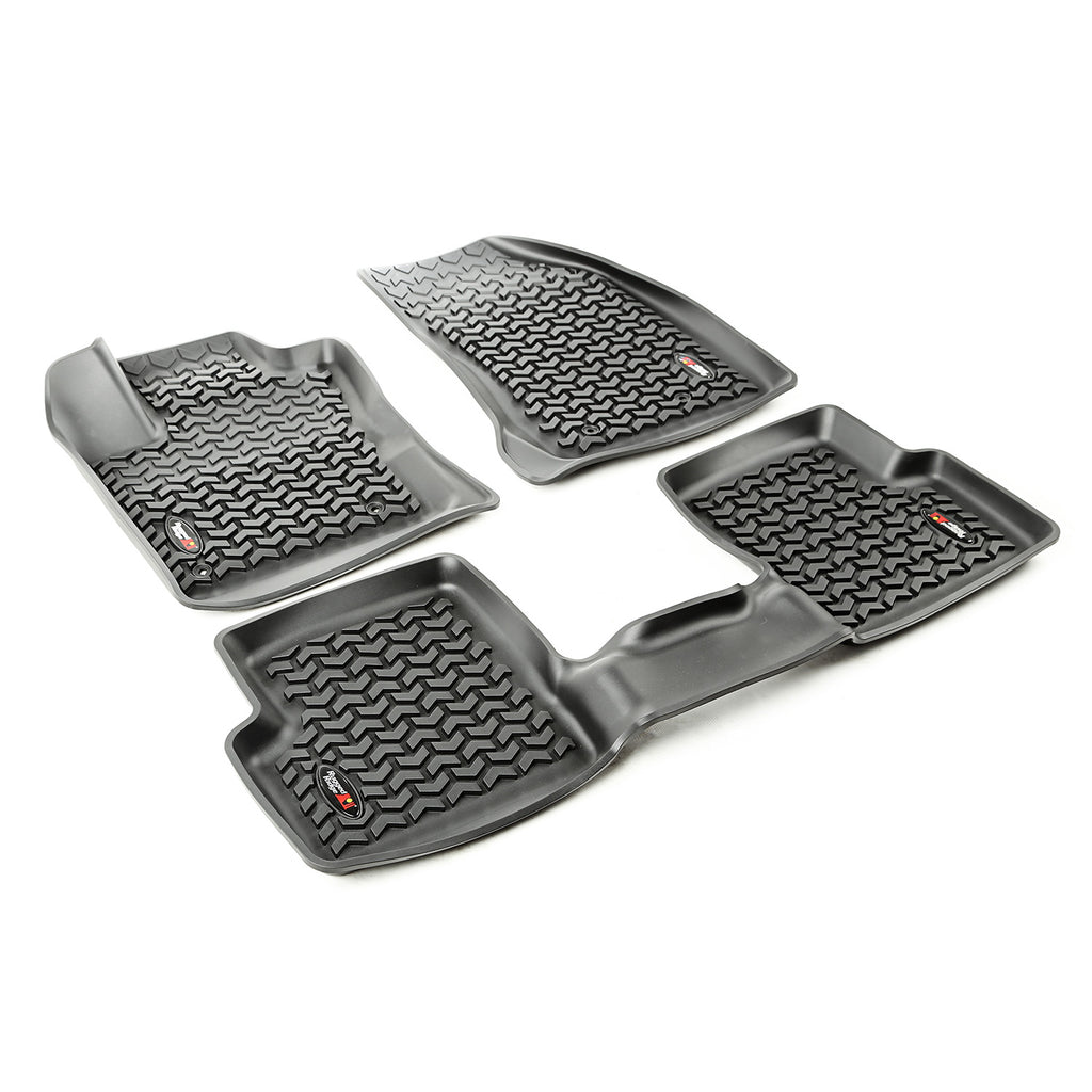 Rugged Ridge 12987.40 | Floor Liner, Kit, Black; 15-16 Jeep Renegade