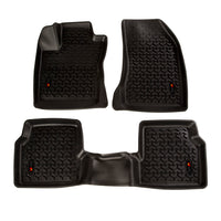 Rugged Ridge 12987.42 | Floor Liner Kit, Front/Rear, Black; 18-19 Jeep Compass MP