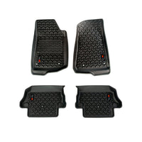 All Terrain Floor Liner Kit Front/Rear Black 18-20 Jeep Wrangler JL 2 Dr