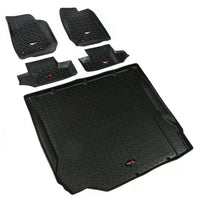 Rugged Ridge 12988.02 | Floor Liners, Kit, Black, 2-Door; 07-10 Jeep Wrangler JK