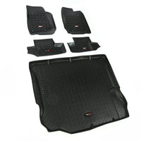 Floor Liners Kit Black 2-Door; 11-16 Jeep Wrangler JK
