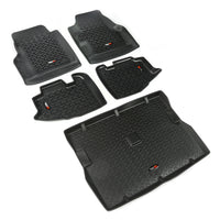 Rugged Ridge 12988.10 | Floor Liners, Kit, Black; 97-06 Jeep Wrangler TJ