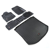 Floor Liners Kit Black; 11-16 Jeep Grand Cherokee WK