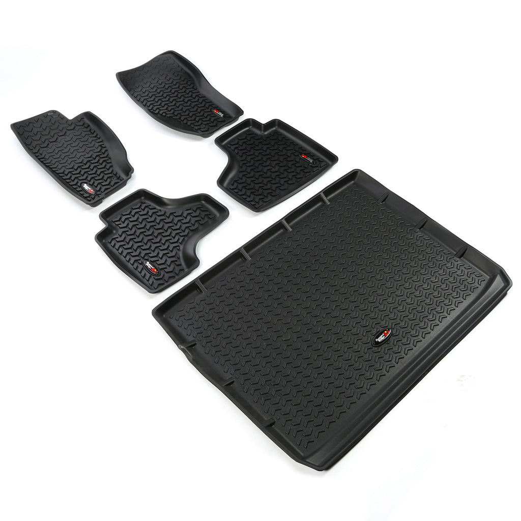Rugged Ridge 12988.28 | Floor Liners, Kit, Black; 08-13 Jeep Liberty KK