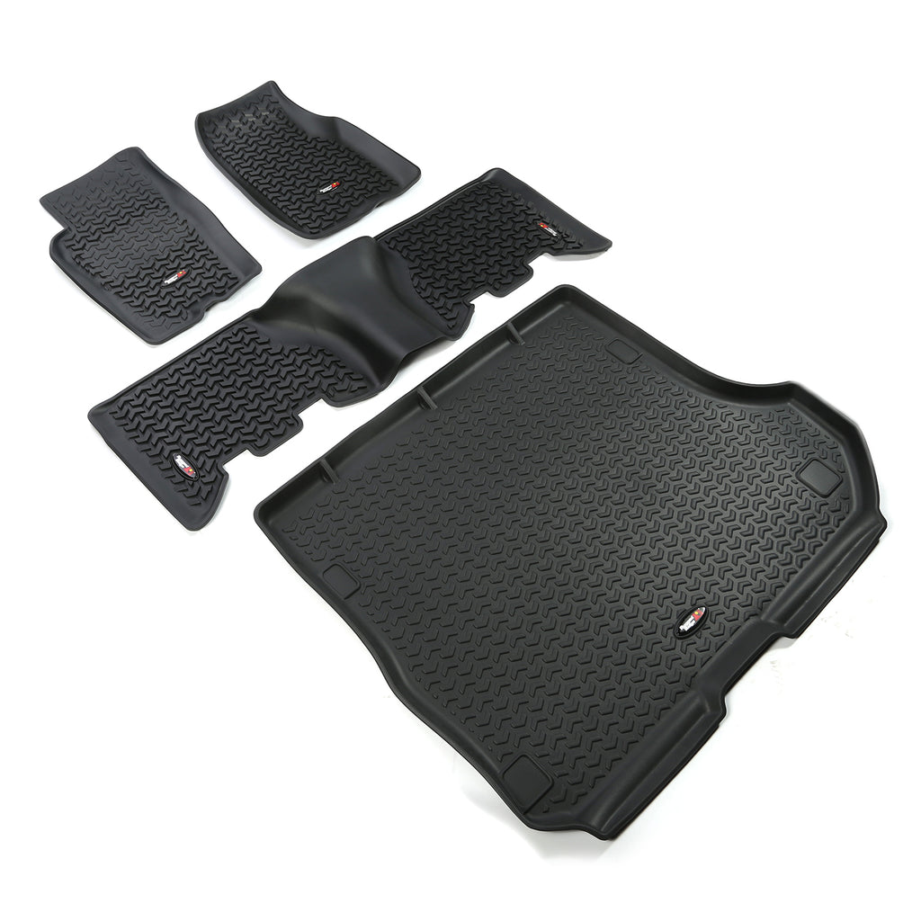Rugged Ridge 12988.31 | Floor Liners, Kit, Black; 93-98 Jeep Grand Cherokee ZJ