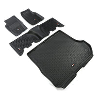Rugged Ridge 12988.31 | Floor Liners, Kit, Black; 93-98 Jeep Grand Cherokee ZJ