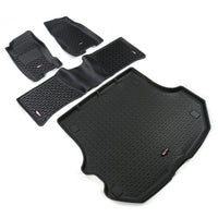 Rugged Ridge 12988.32 | Floor Liners, Kit, Black; 99-04 Jeep Grand Cherokee WJ