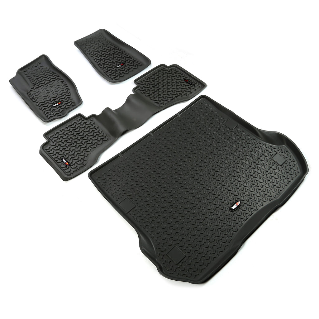 Rugged Ridge 12988.33 | Floor Liners, Kit, Black; 05-10 Jeep Grand Cherokee WK