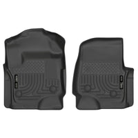 Husky Liners 13321 | Husky Liners Front Floor Liners, Fits 17-19  F250/F350/F450 SUPER DUTY FRONT FLOOR LINER WEATHERBEATER SERIES BLACK