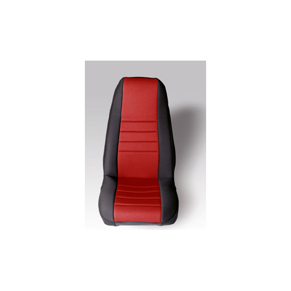 Rugged Ridge 13212.53 | Neoprene Front Seat Covers, Red; 76-90 Jeep CJ/Wrangler YJ