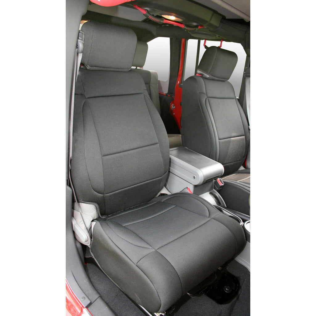 Rugged Ridge 13214.01 | Neoprene Front Seat Covers, Black; 07-10 Jeep Wrangler JK