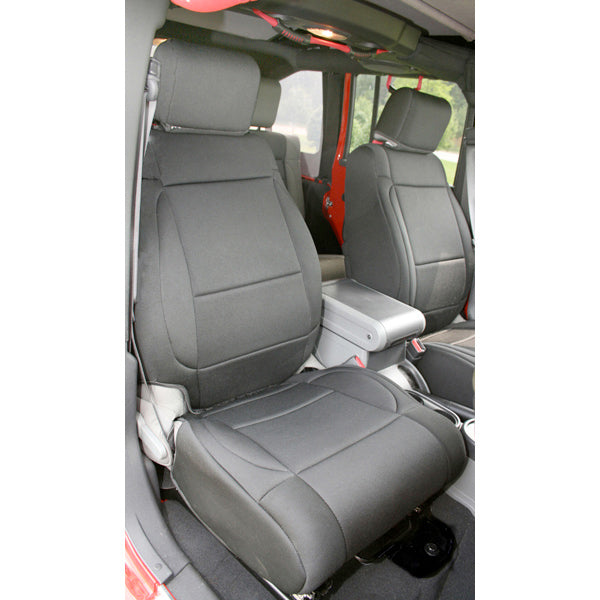 Rugged Ridge 13215.01 | Neoprene Front Seat Covers, Black; 11-16 Jeep Wrangler JK