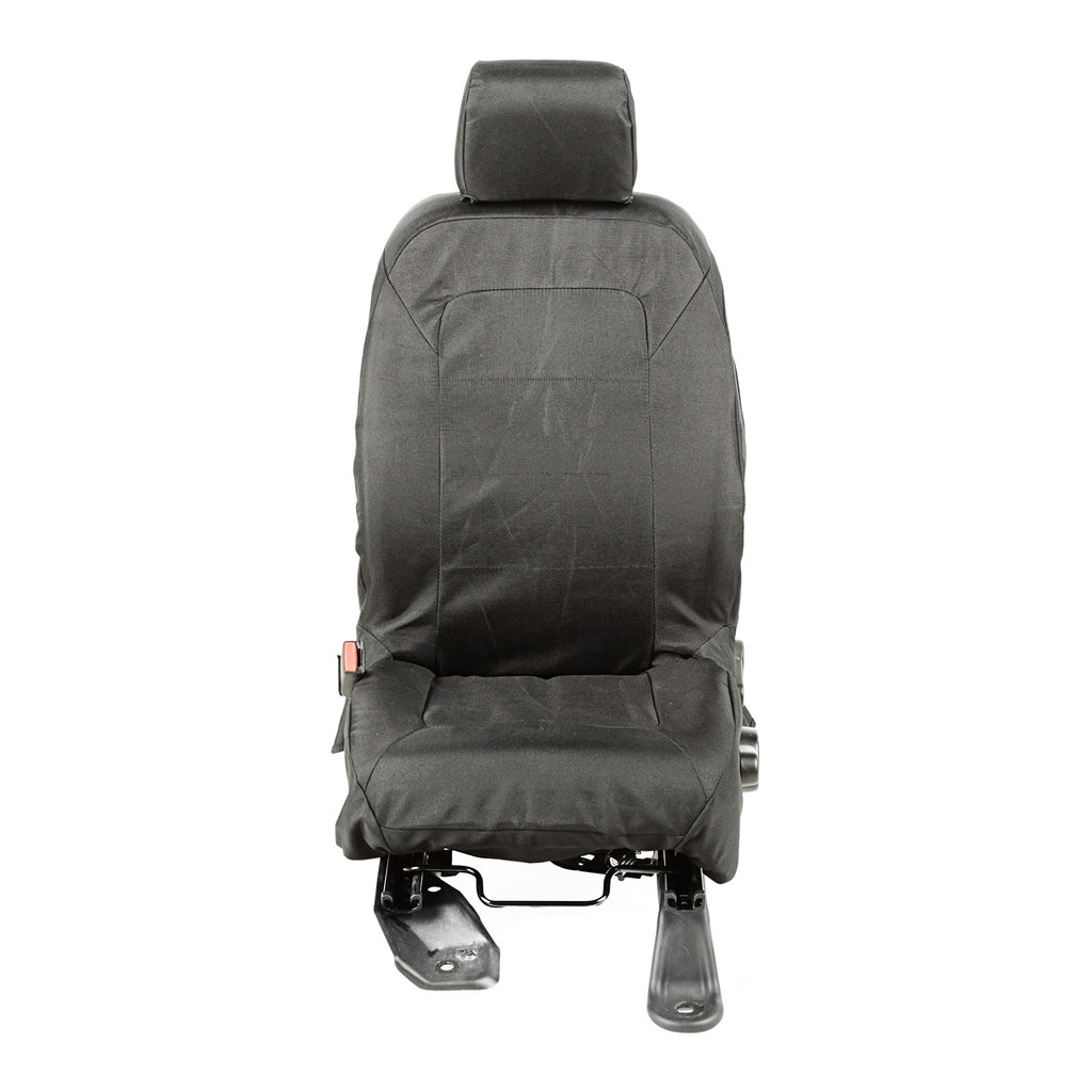 Elite Ballistic Seat Cover Set Front Black; 11-16 Jeep Wrangler JK