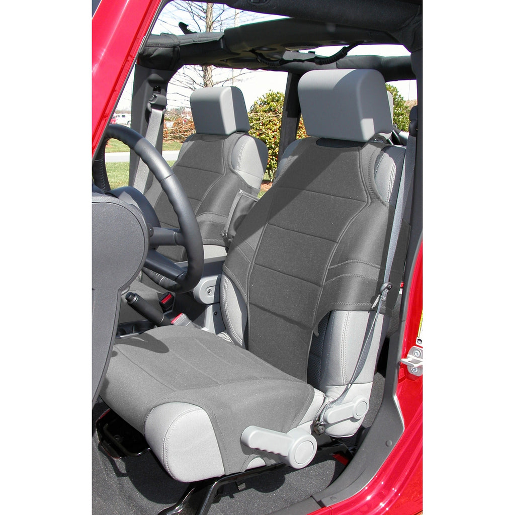 Neoprene Seat Vests Gray; 07-21 JK/JL/JT