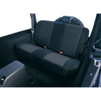 Rugged Ridge 13262.01 | Neoprene Rear Seat Covers, Black; 80-95 Jeep CJ/Wrangler YJ
