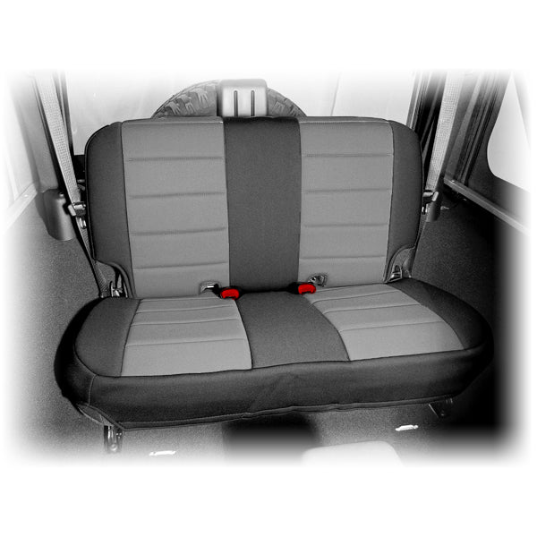 Rugged Ridge 13265.09 | Neoprene Rear Seat Cover, Black/Gray; 07-16 Jeep Wrangler JK