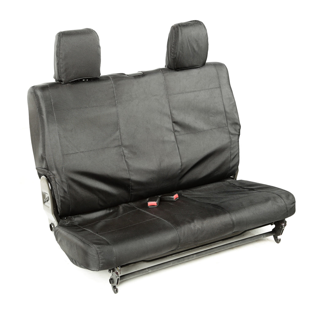 Rugged Ridge 13266.05 | Ballistic Seat Cover, Rear, Black, 2 Door; 07-10 Jeep Wrangler JK