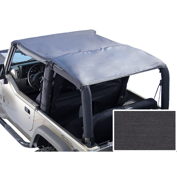 Roll Bar Top Black Denim; 76-91 Jeep CJ7/Wrangler YJ