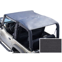 Roll Bar Top Black Denim; 76-91 Jeep CJ7/Wrangler YJ