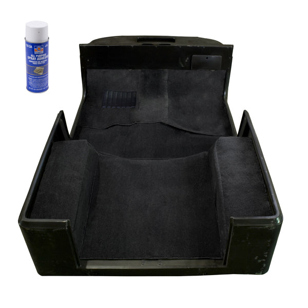 Deluxe Carpet Kit with Adhesive Black; 97-06 Jeep Wrangler TJ