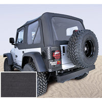 Rugged Ridge 13703.15 | Soft Top, Door Skins, Black, Clear Windows; 97-02 Jeep Wrangler TJ