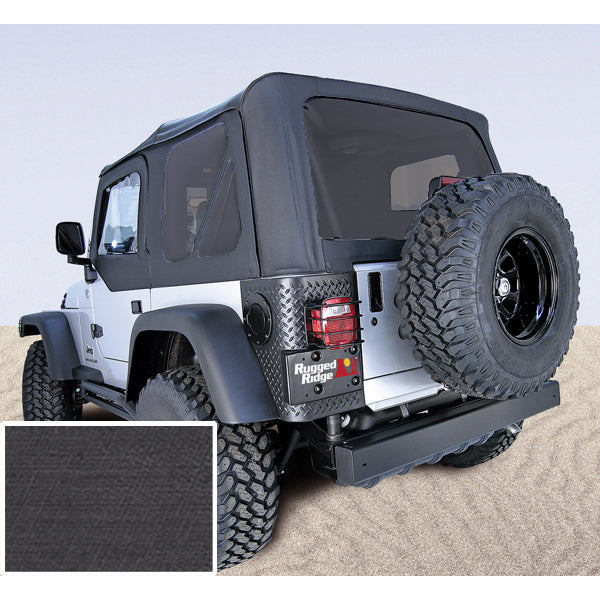 Rugged Ridge 13704.15 | Soft Top, Door Skins, Black, Tinted Windows; 97-02 Jeep Wrangler TJ