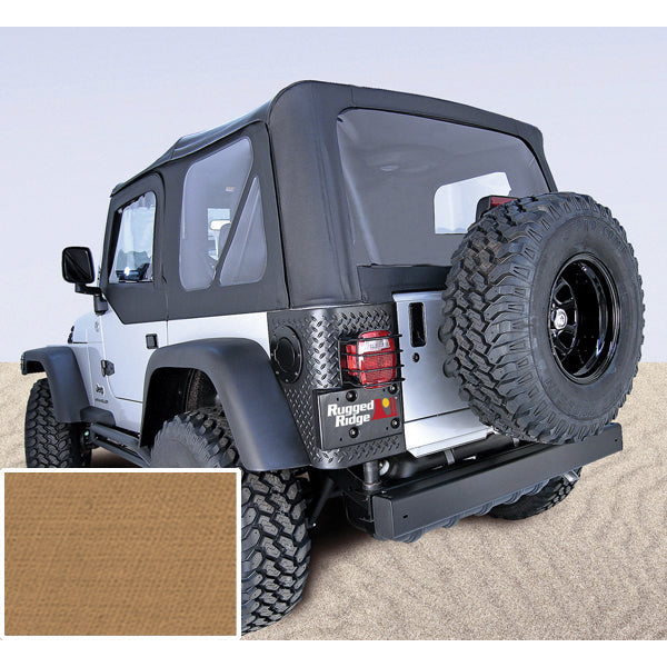 Rugged Ridge 13705.37 | Soft Top, Spice, Clear Windows; 97-02 Jeep Wrangler TJ