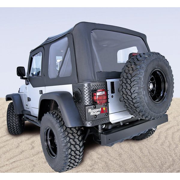 Rugged Ridge 13707.35 | S-Top Dr Skins, Blk, Tntd Windows; 97-06 Wrangler