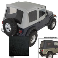 Rugged Ridge 13722.15 | XHD Soft Top, Black, Tinted Windows; 88-95 Jeep Wrangler YJ