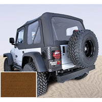 XHD Soft Top Dark Tan Tinted Windows; 97-06 Jeep Wrangler TJ