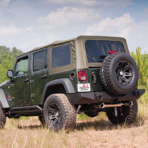 Soft Top Khaki Tinted Windows; 07-09 Jeep Wrangler JK