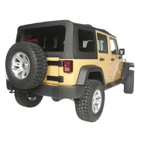 Soft Top Black Diamond Vinyl; 10-16 Jeep Wrangler JKU