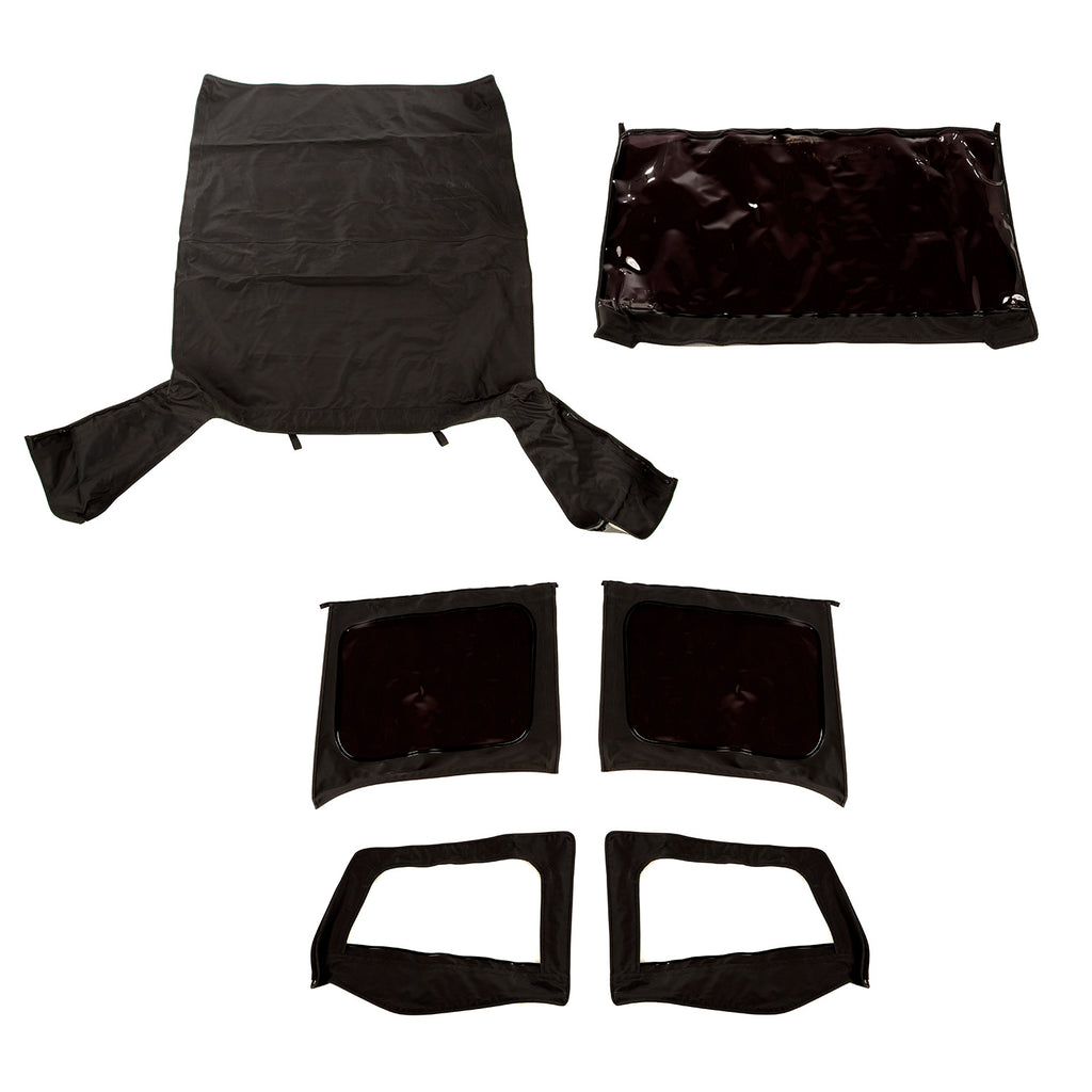 Rugged Ridge 13752.35 | Montana Soft Top, Door Skins, Black Diamond, Tinted; 88-95 Wrangler YJ