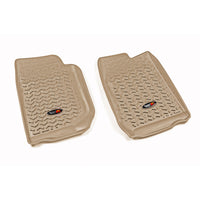 Rugged Ridge 13920.01 | Floor Liners, Front, Tan; 07-16 Jeep Wrangler/JKU