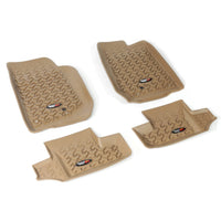 Rugged Ridge 13987.03 | Floor Liners, Kit, Tan, 2-Door; 07-16 Jeep Wrangler JK