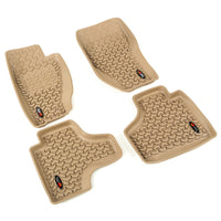 Rugged Ridge 13987.28 | Floor Liners, Tan, Front/Rear; 08-13 Jeep Liberty