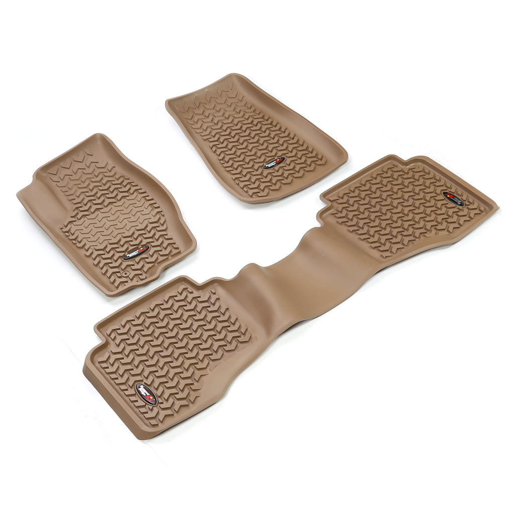 Rugged Ridge 13987.33 | Floor Liners, Kit, Tan; 05-10 Grand Cherokee WK/06-10 Commander XK
