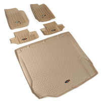 Rugged Ridge 13988.02 | Floor Liners, Kit, Tan, 4-Door; 07-10 Jeep Wrangler JK