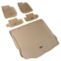 Rugged Ridge 13988.03 | Floor Liners, Kit, Tan, 2-Door; 11-16 Jeep Wrangler JK