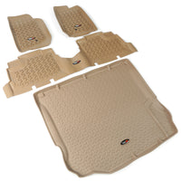 Rugged Ridge 13988.04 | Floor Liners, Kit, Tan, 4-Door; 11-16 Jeep Wrangler JK