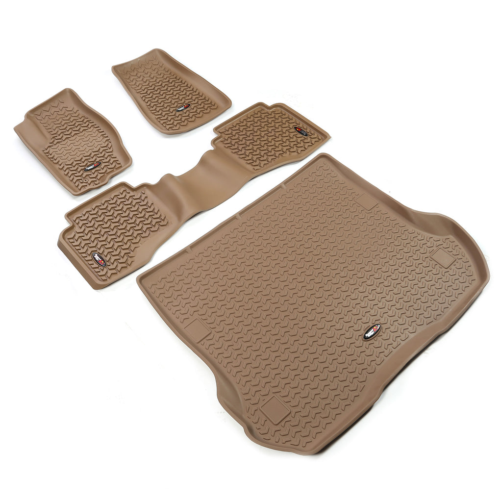 Rugged Ridge 13988.33 | Floor Liners, Kit, Tan; 05-10 Grand Cherokee WK