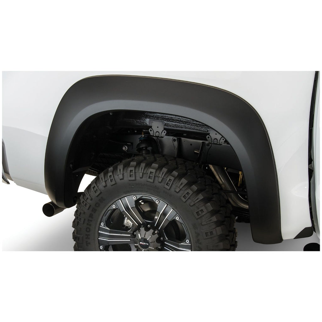 Bushwacker 30036-02 Black Extend-A-Fender Style Smooth Finish Rear Fender Flares for 2007-2013 Toyota Tundra