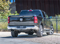 Borla 140752BC | Borla S-TYPE S RD RL AC BC SR TIP: 5" RD X 15.25" Black Chrome for 2019 Ram 1500 5.7L V8 Automatic Transmission; 2 and 4 Wheel Drive; Crew Cab Short Bed (5' 7" bed) 144.6" Wheelbase Through bumper.