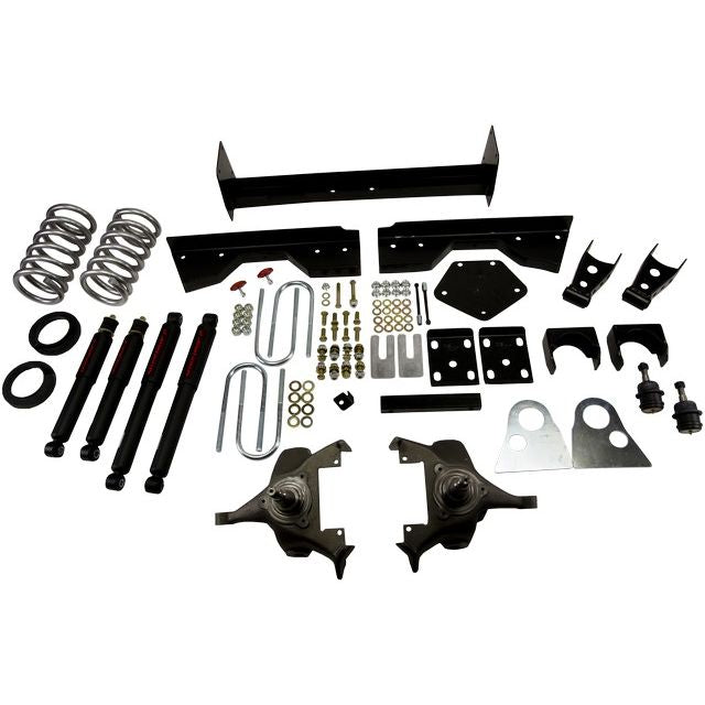 BELLTECH 822ND LOWERING KITS  Front And Rear Complete Kit W/ Nitro Drop 2 Shocks 1994-1999 Dodge Ram 1500 (Ext Cab V8 Auto Trans Only) 4 in. or 5 in. F/6 in. or 7 in. R drop W/ Nitro Drop II Shocks