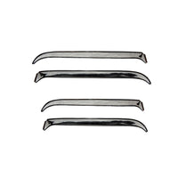 Auto Ventshade 14412 Ventshade With Stainless Steel Finish 4-Piece Set For 1984-1996 Jeep Cherokee