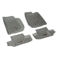 Rugged Ridge 14987.03 | Floor Liners, Kit, Gray, 2-Door; 07-16 Jeep Wrangler JK