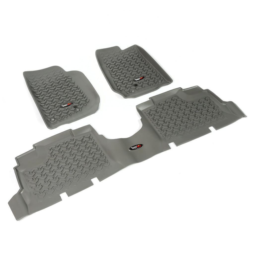 Rugged Ridge 14987.04 | Floor Liners, Kit, Gray, 4-Door; 07-16 Jeep Wrangler JK